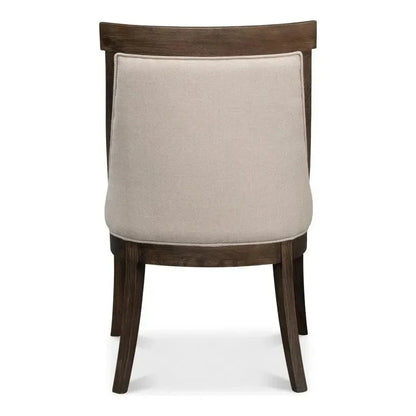 Lucas Dining Chairs Set of 2 Linen - LOOMLAN - Sarreid - Dining Chairs