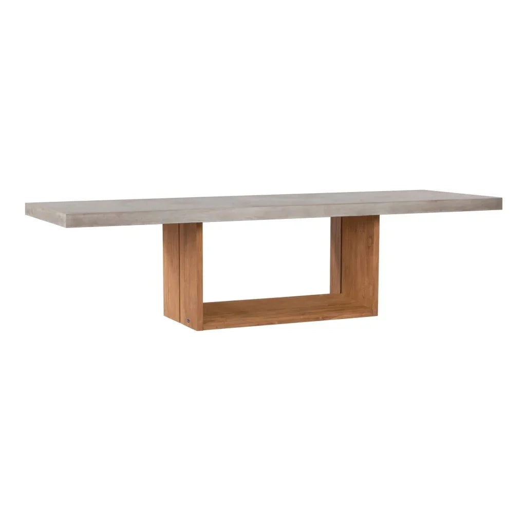Lucca Teak And Concrete Patio Dining Table