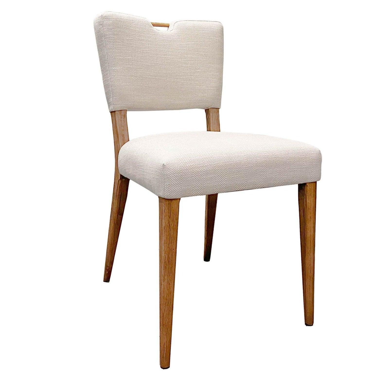 Luella Cream Linen Dining Chair 2PC Set Armless Floating Back - Sideboards and Things Accents_Black, Back Type_Floating Back, Back Type_With Back, Brand_LH Imports, Color_White, Legs Material_Wood, Number of Pieces_2PC Set, Product Type_Dining Height, Shape_Armless, Upholstery Type_Fabric Blend