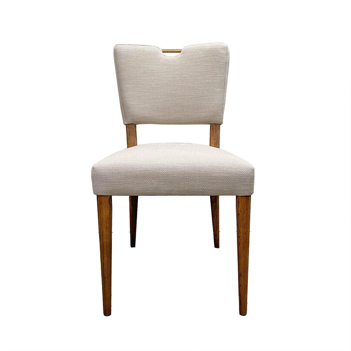 Luella Cream Linen Dining Chair 2PC Set Armless Floating Back - Sideboards and Things Accents_Black, Back Type_Floating Back, Back Type_With Back, Brand_LH Imports, Color_White, Legs Material_Wood, Number of Pieces_2PC Set, Product Type_Dining Height, Shape_Armless, Upholstery Type_Fabric Blend