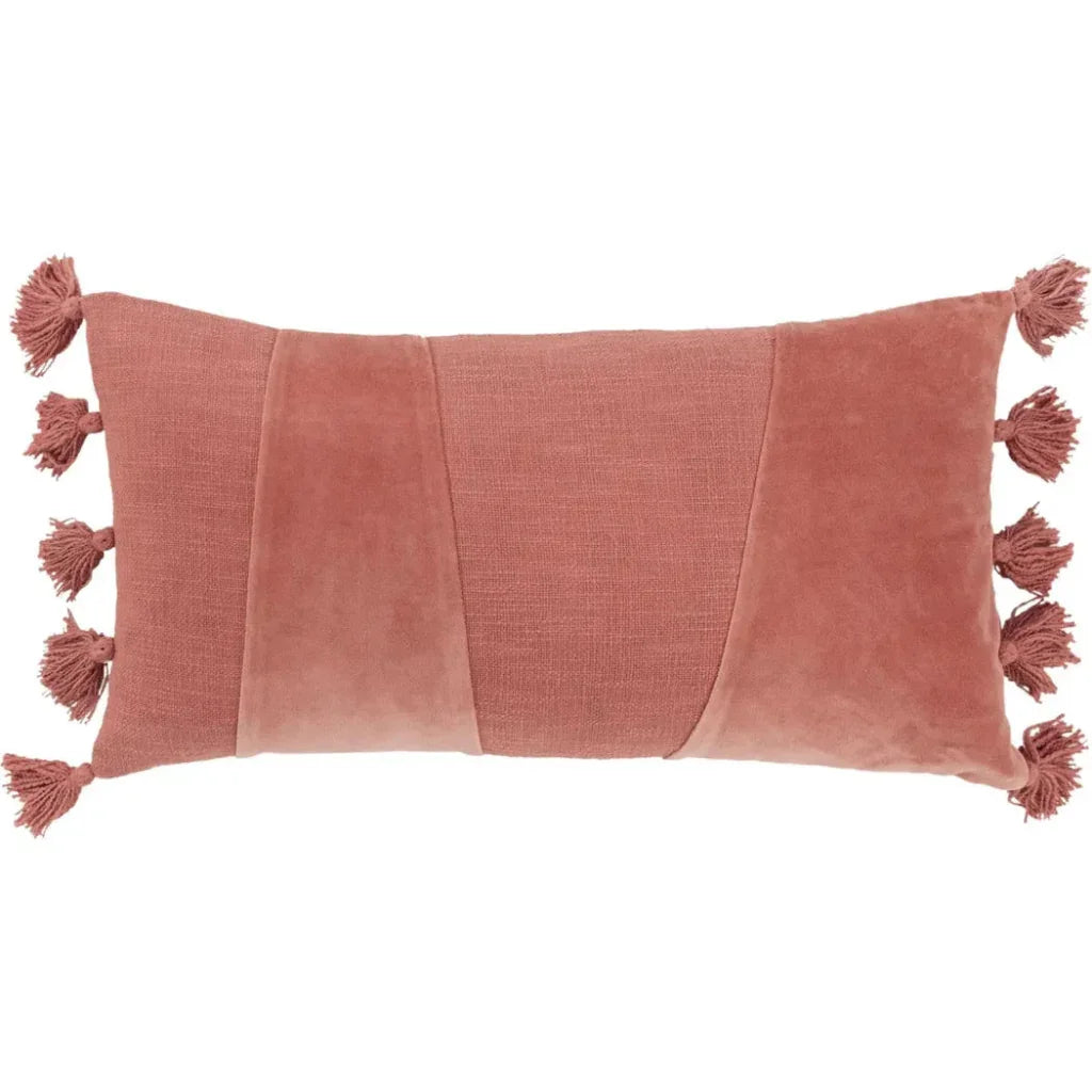 Lulu Pieced Geometric Lumbar Pillow Insert