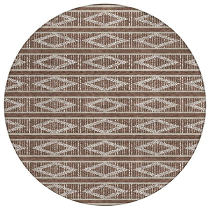 LOOMLAN Rugs Lume Brown Washable Indoor-Outdoor Rug
