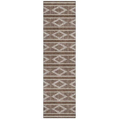 LOOMLAN Rugs Lume Brown Washable Indoor-Outdoor Rug