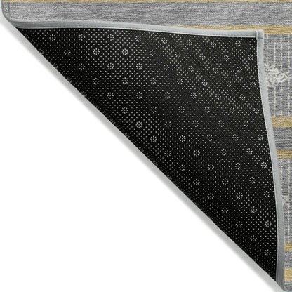 LOOMLAN Rugs Lume Gray Washable Indoor-Outdoor Rug