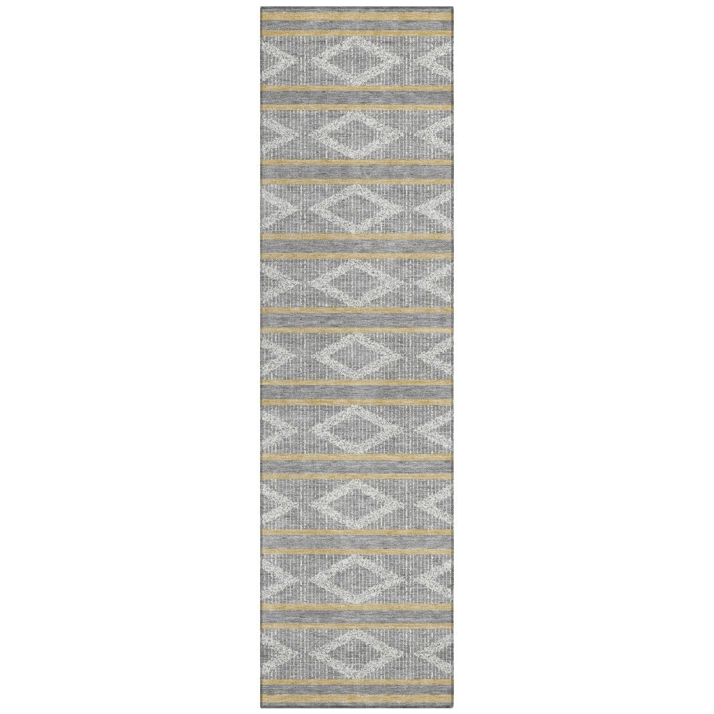 LOOMLAN Rugs Lume Gray Washable Indoor-Outdoor Rug