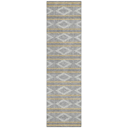 LOOMLAN Rugs Lume Gray Washable Indoor-Outdoor Rug