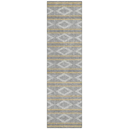 LOOMLAN Rugs Lume Gray Washable Indoor-Outdoor Rug