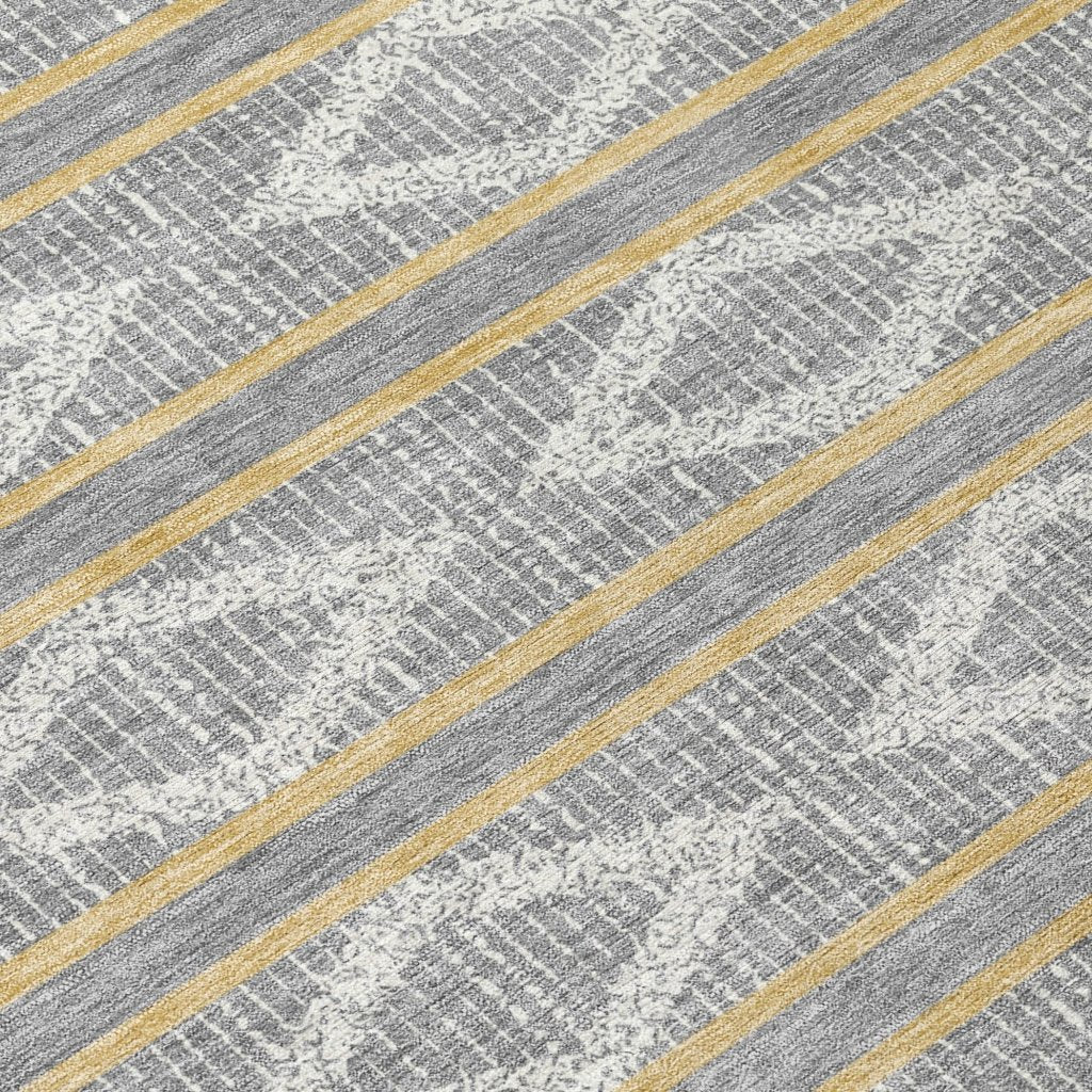 LOOMLAN Rugs Lume Gray Washable Indoor-Outdoor Rug