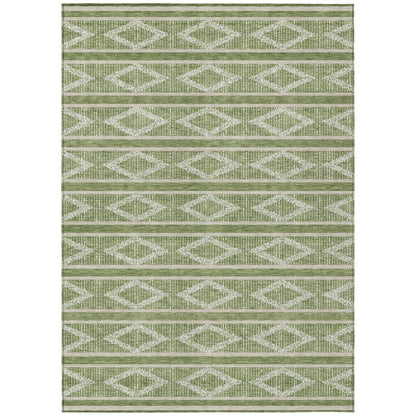 LOOMLAN Rugs Lume Green Washable Indoor-Outdoor Rug