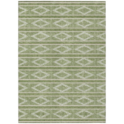 LOOMLAN Rugs Lume Green Washable Indoor-Outdoor Rug