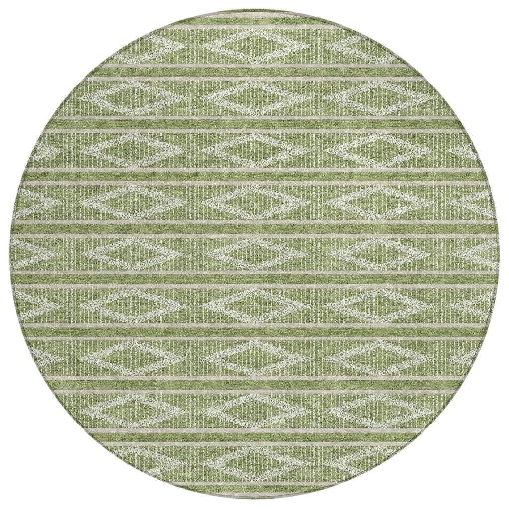 LOOMLAN Rugs Lume Green Washable Indoor-Outdoor Rug