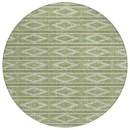 LOOMLAN Rugs Lume Green Washable Indoor-Outdoor Rug
