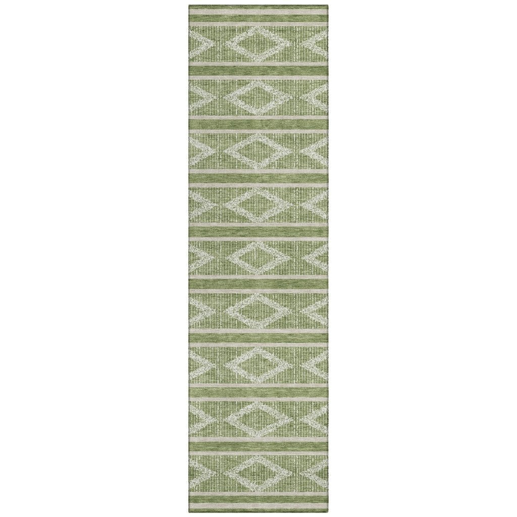 LOOMLAN Rugs Lume Green Washable Indoor-Outdoor Rug