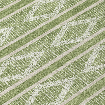 LOOMLAN Rugs Lume Green Washable Indoor-Outdoor Rug