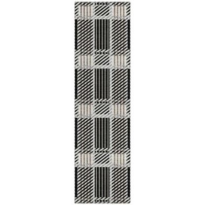 LOOMLAN Rugs Lunara Black Washable Indoor-Outdoor Rug