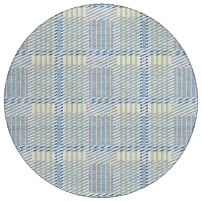 LOOMLAN Rugs Lunara Blue Washable Indoor-Outdoor Rug