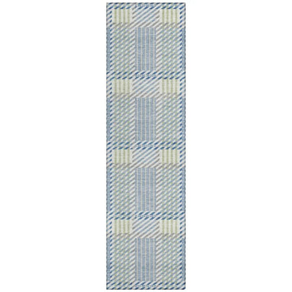 LOOMLAN Rugs Lunara Blue Washable Indoor-Outdoor Rug