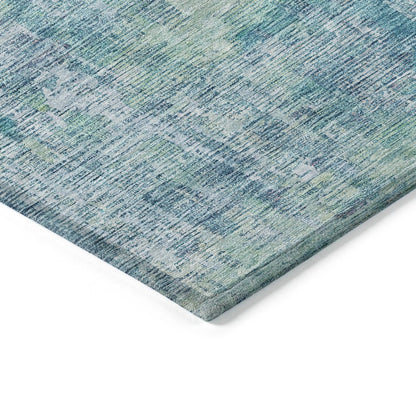 LOOMLAN Rugs Lunisse Blue Washable Indoor-Outdoor Rug
