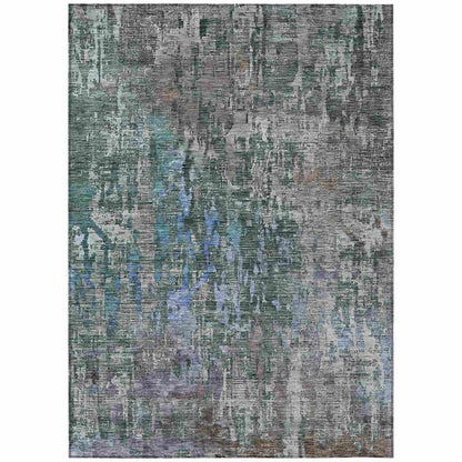 LOOMLAN Rugs Lunisse Fern Washable Indoor-Outdoor Rug