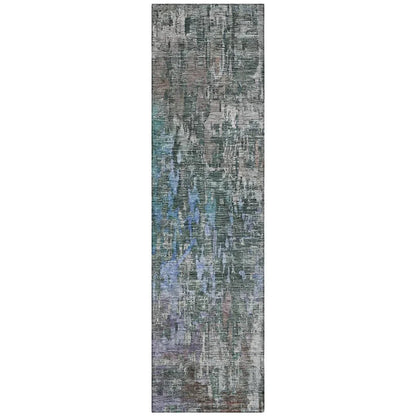 LOOMLAN Rugs Lunisse Fern Washable Indoor-Outdoor Rug
