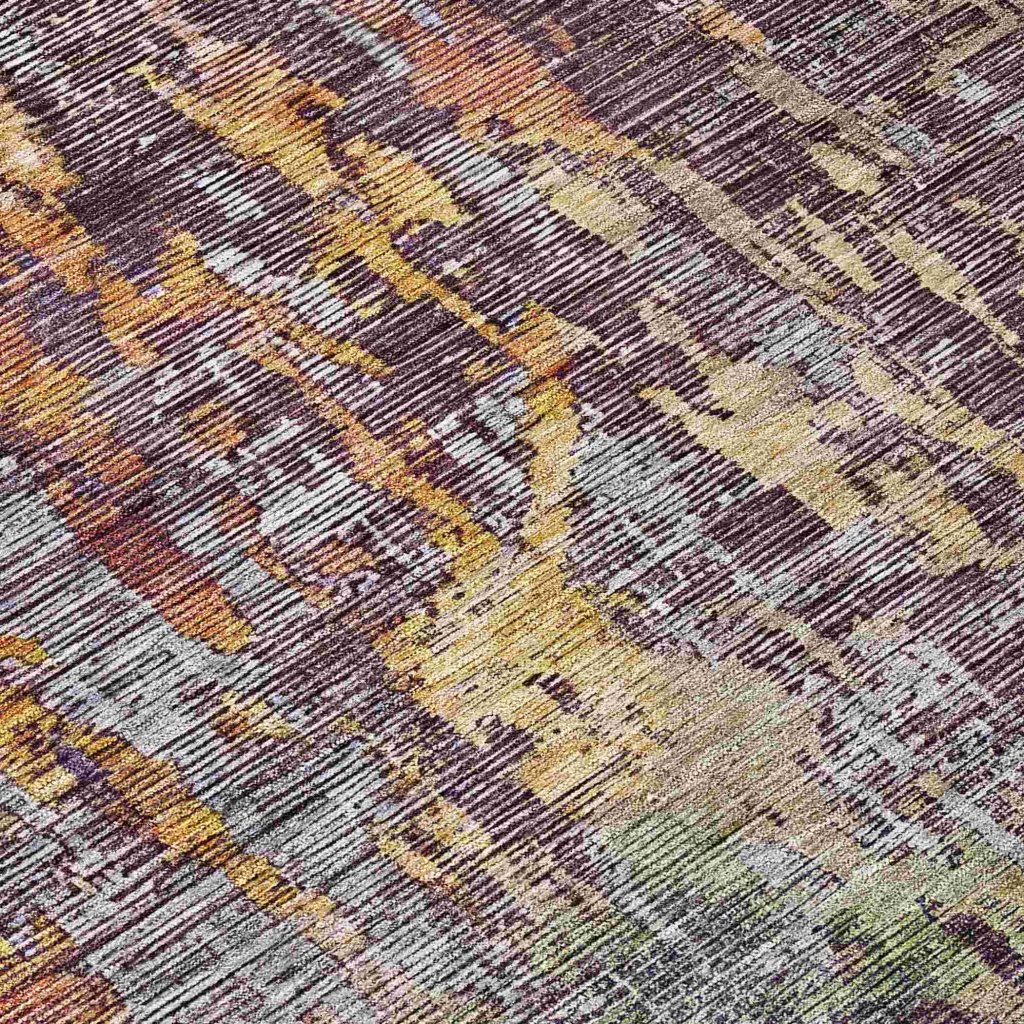 LOOMLAN Rugs Lunisse Gray Washable Indoor-Outdoor Rug