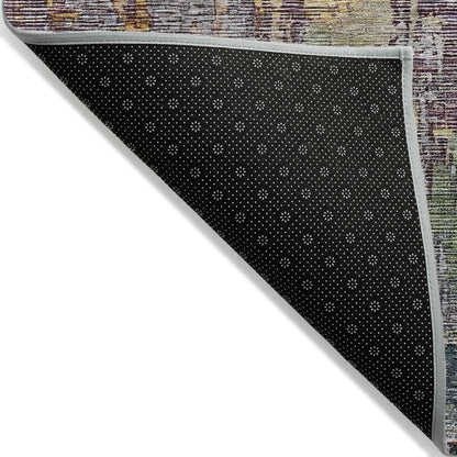 LOOMLAN Rugs Lunisse Gray Washable Indoor-Outdoor Rug
