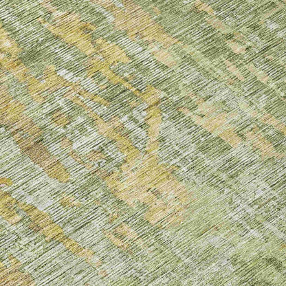LOOMLAN Rugs Lunisse Green Washable Indoor-Outdoor Rug