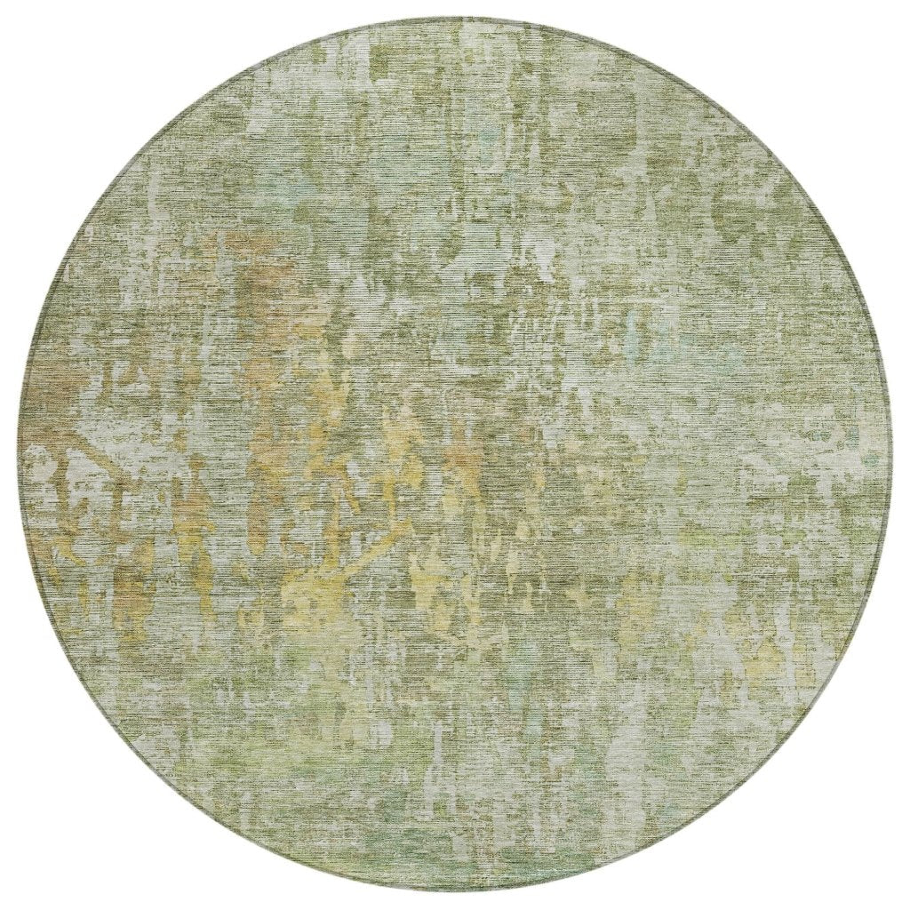 LOOMLAN Rugs Lunisse Green Washable Indoor-Outdoor Rug