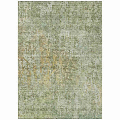 LOOMLAN Rugs Lunisse Green Washable Indoor-Outdoor Rug