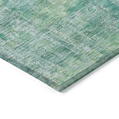 LOOMLAN Rugs Lunisse Teal Washable Indoor-Outdoor Rug