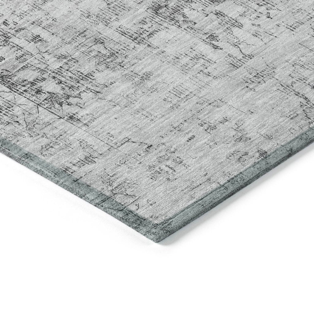 LOOMLAN Rugs Lurea Gray Washable Indoor-Outdoor Rug