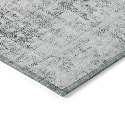 LOOMLAN Rugs Lurea Gray Washable Indoor-Outdoor Rug