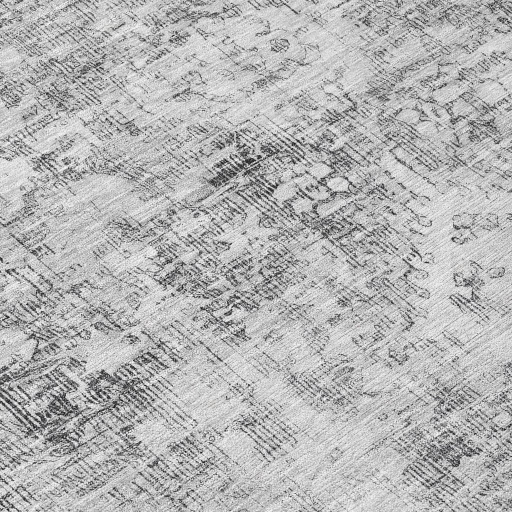 LOOMLAN Rugs Lurea Gray Washable Indoor-Outdoor Rug