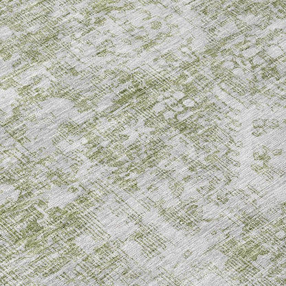 LOOMLAN Rugs Lurea Green Washable Indoor-Outdoor Rug