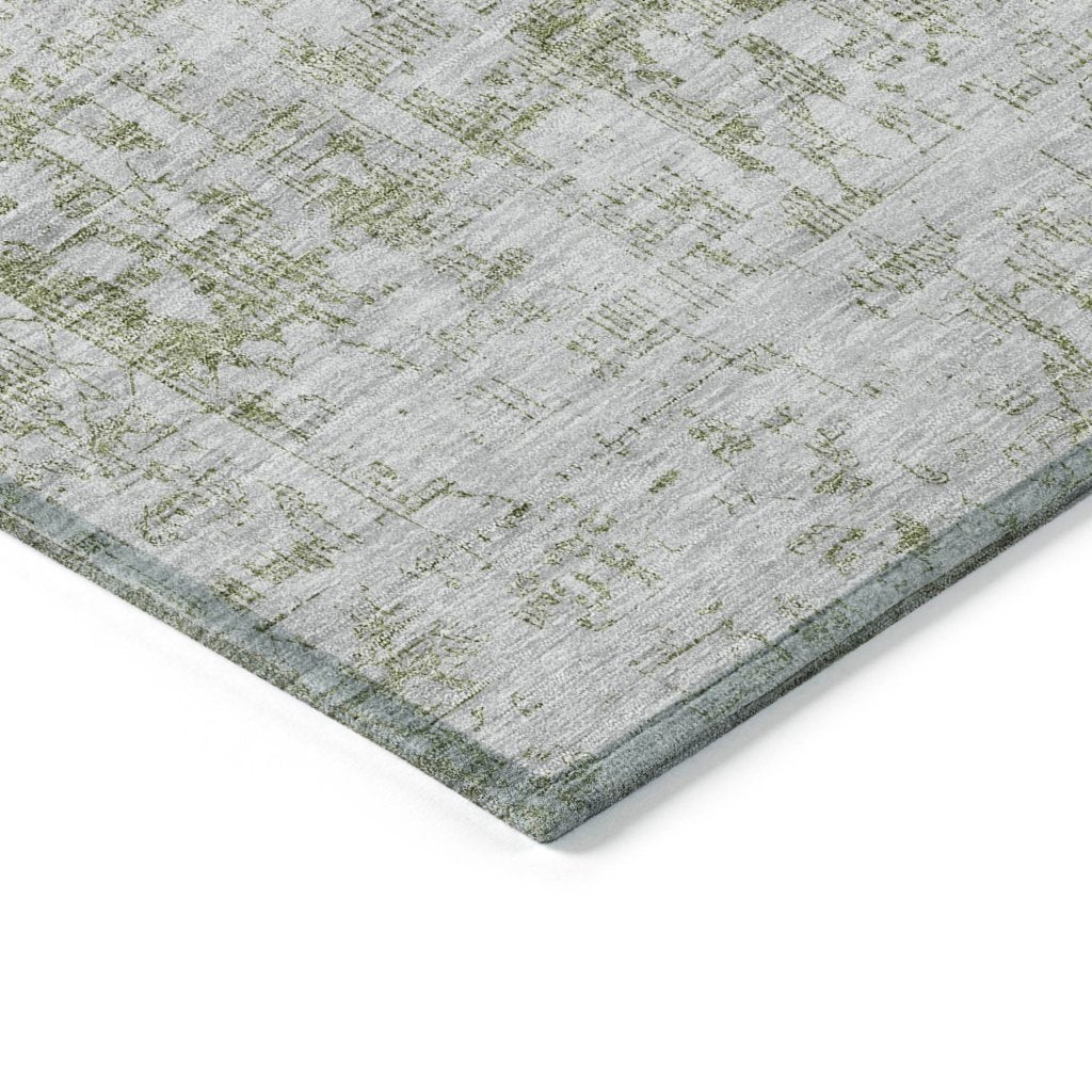 LOOMLAN Rugs Lurea Green Washable Indoor-Outdoor Rug