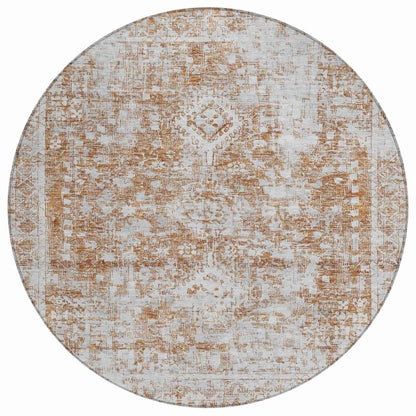 Lurea Orange Washable Indoor - Outdoor Rug - LOOMLAN - LOOMLAN Rugs - Outdoor Rugs