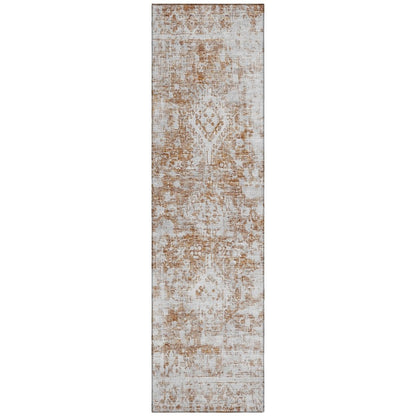 Lurea Orange Washable Indoor - Outdoor Rug - LOOMLAN - LOOMLAN Rugs - Outdoor Rugs