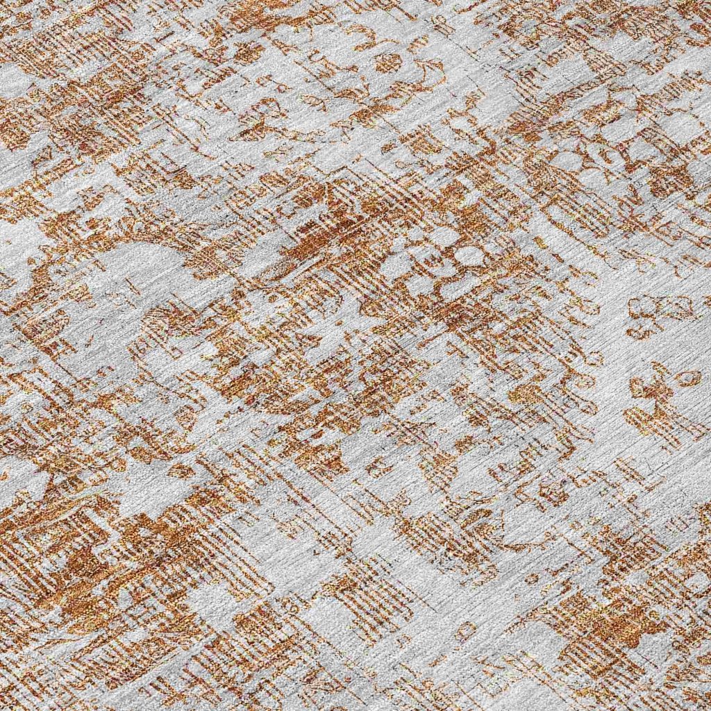 Lurea Orange Washable Indoor - Outdoor Rug - LOOMLAN - LOOMLAN Rugs - Outdoor Rugs