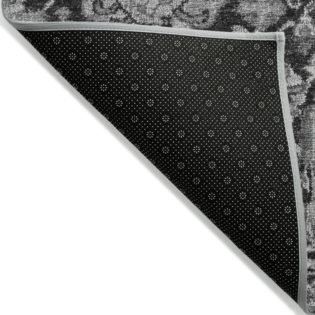 LOOMLAN Rugs Lureva Gray Washable Indoor-Outdoor Rug