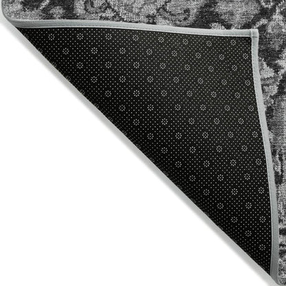 LOOMLAN Rugs Lureva Gray Washable Indoor-Outdoor Rug