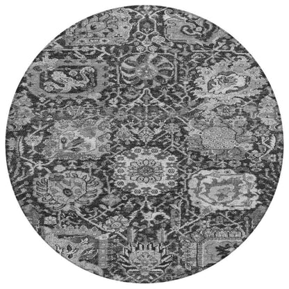 LOOMLAN Rugs Lureva Gray Washable Indoor-Outdoor Rug