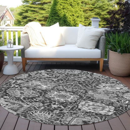 LOOMLAN Rugs Lureva Gray Washable Indoor-Outdoor Rug
