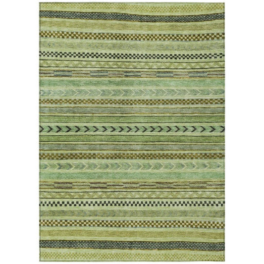 LOOMLAN Rugs Luthyra Aloe Washable Indoor-Outdoor Rug