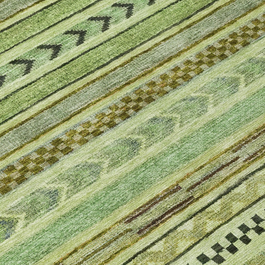 LOOMLAN Rugs Luthyra Aloe Washable Indoor-Outdoor Rug