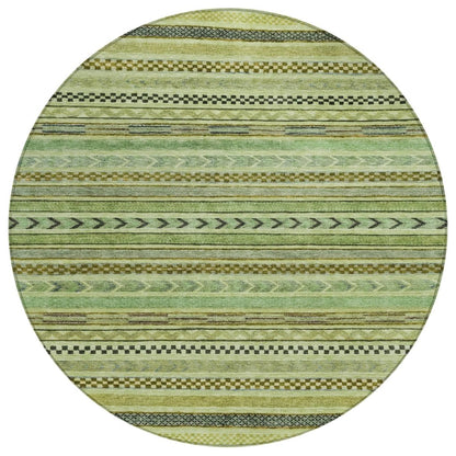 LOOMLAN Rugs Luthyra Aloe Washable Indoor-Outdoor Rug