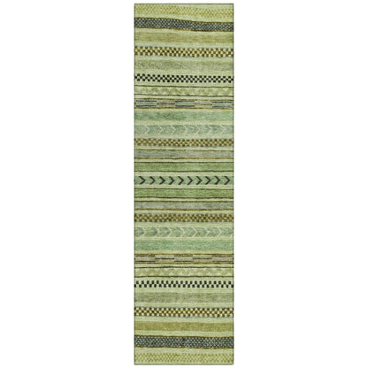 LOOMLAN Rugs Luthyra Aloe Washable Indoor-Outdoor Rug