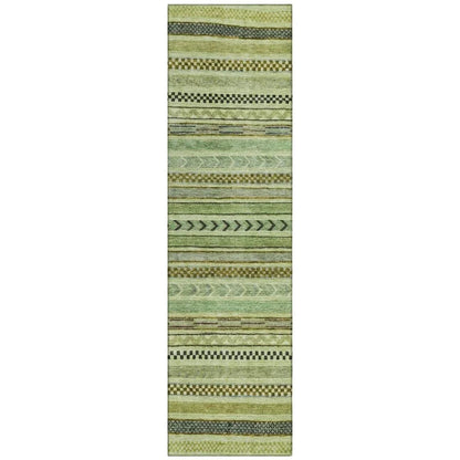 LOOMLAN Rugs Luthyra Aloe Washable Indoor-Outdoor Rug