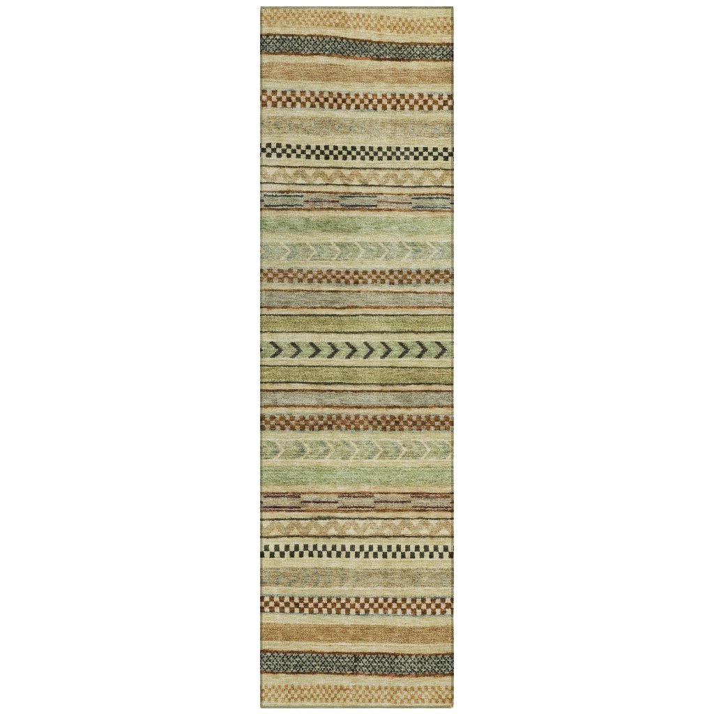 LOOMLAN Rugs Luthyra Beige Washable Indoor-Outdoor Rug