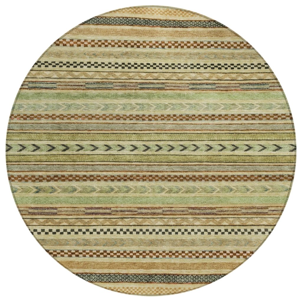 LOOMLAN Rugs Luthyra Beige Washable Indoor-Outdoor Rug