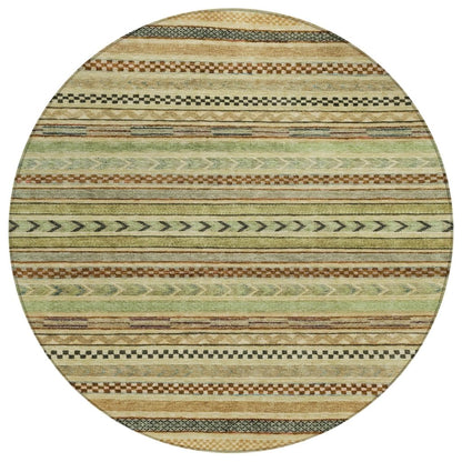 LOOMLAN Rugs Luthyra Beige Washable Indoor-Outdoor Rug